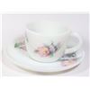 LA OPALA OPAL GLASS WARE TEACUP AND SAUCER