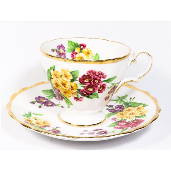 GOSVENOR A970 TEA CUP AND SAUCER