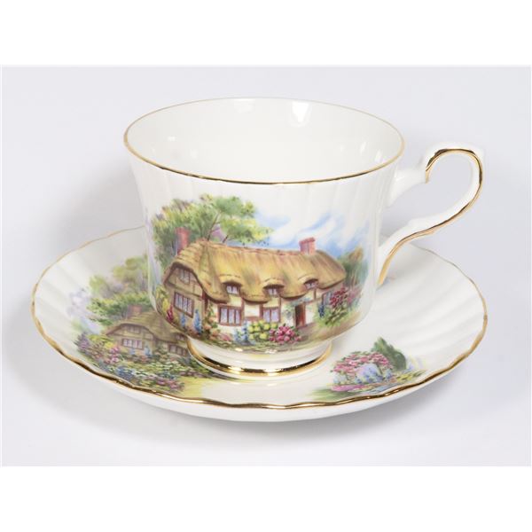 ROYAL STAFFORD COTTAGE DESIGN. TEACUP & SAUCER