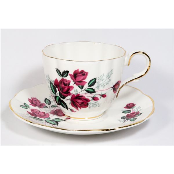 ELIZABETHAN BY TAYLOR & KENT TEACUP AND SAUCER