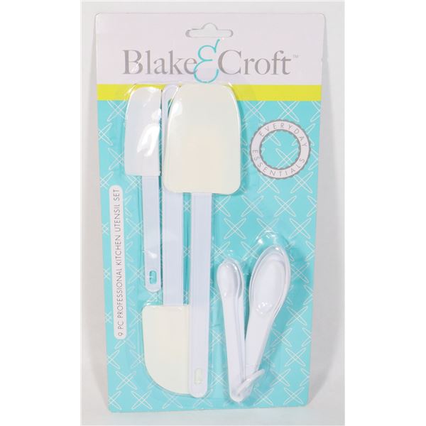 NEW BLAKE & CROFT 9PC KITCHEN UTENSIL SET