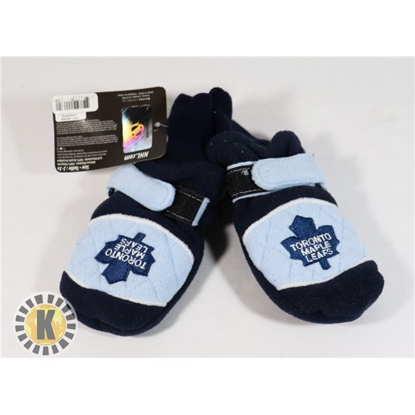 NEW KIDS TORONTO MAPLE LEAFS  MITTENS