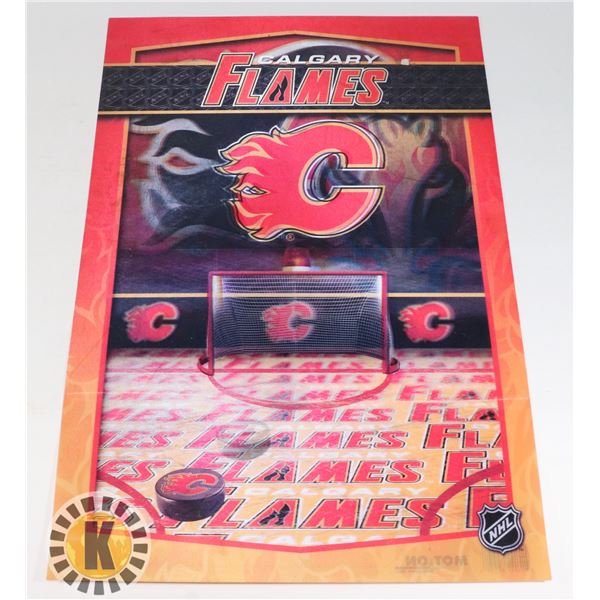 CALGARY FLAMES 3D WALL ART (19.5" X 13")