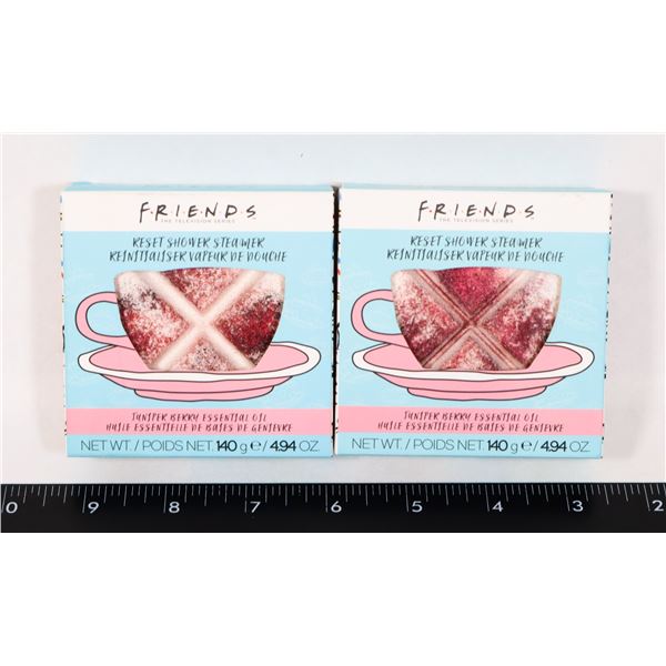 2 NEW F*R*I*E*N*D*S JUNIPER BERRY SHOWER STEAMERS