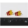 Image 1 : NEW FRENCH FRY STUD EARRINGS