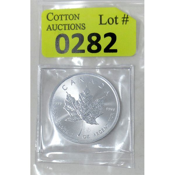 1 Oz .9999 Silver 2022 Canada Maple Leaf Coin 