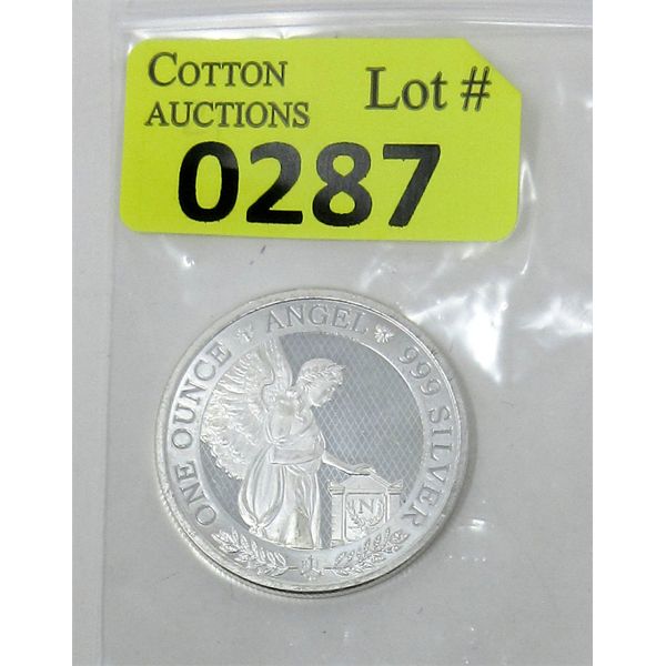 1 Oz .999 Silver 2021 Angel Hand on Tomb Coin