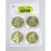 Image 1 : 4 x 1 Oz. Gold Clad Nude Art Rounds in Capsules