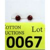 Image 1 : New 10 KT White Gold 1.2 CTW Garnet Earrings