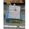 Image 1 : 10 KT Gold "W" Charm & Scrap Chain