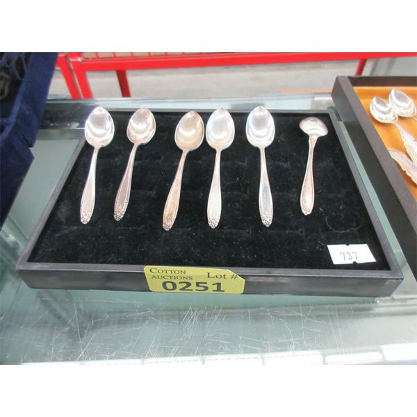 6 International Sterling Silver Tea Spoons 