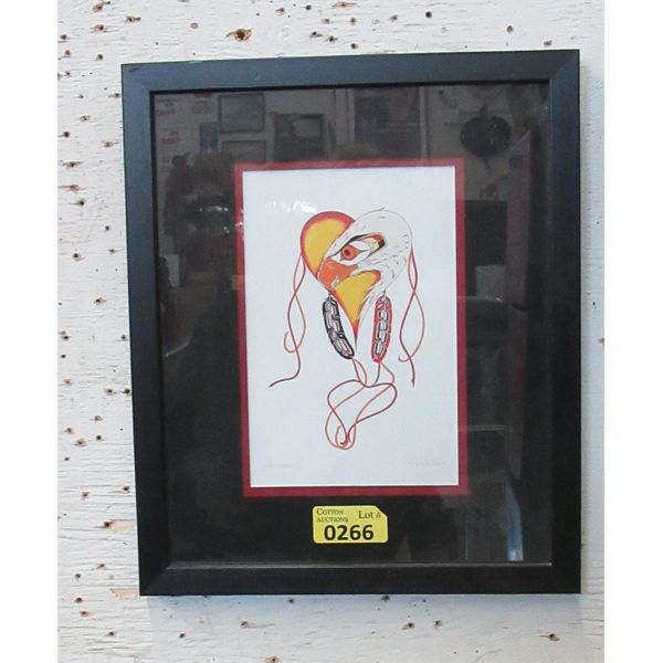 Richard Shorty Framed Print - Eagle Heart