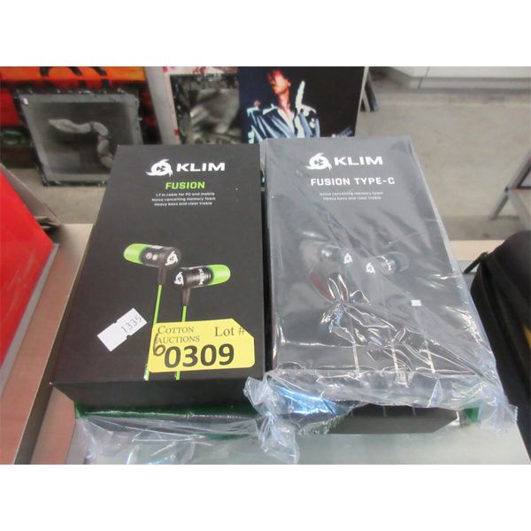 6 Assorted KLIM Fusion Earphones