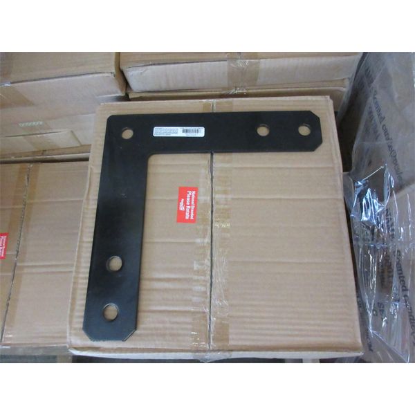 3 Sets of 4 Black Metal L Brackets - 2.5 x 12 x 12"