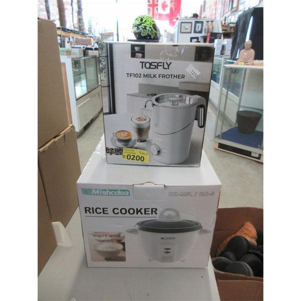 Tosfly Milk Frother & Mishcdea Rice Cooker