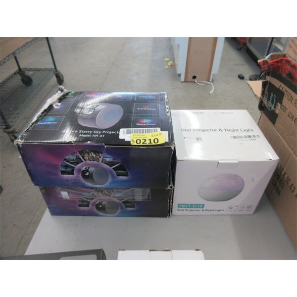 Star Projector Night Light & 2 Starry Sky Projectors