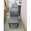 Image 1 : 3 Grey Bonded Leather Dining Chairs 