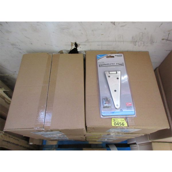 2 Cases of 10 Stainless Steel 6" Strap Hinges