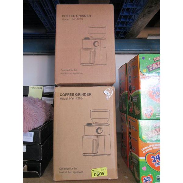 2 Electric Coffee Grinders - Model: HY-1428S