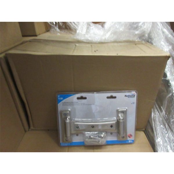 2 Cases of 15 Twin Packs of 7  Metal Gate Hinges