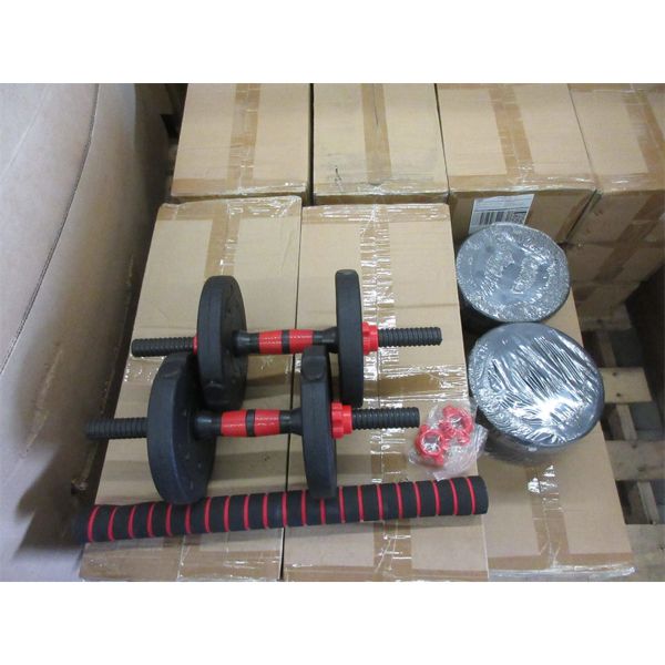 New Dumbbell Set with 6 Pairs of Weight Plates