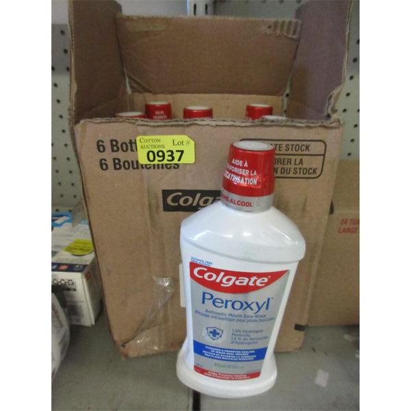 Box of 6 Colgate Peroxyl Antiseptic Sore Mouth Rinse