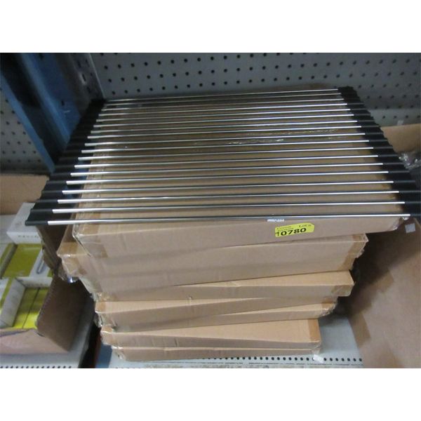 7 Rolling Metal Dish Racks - 20.5" x 13" 