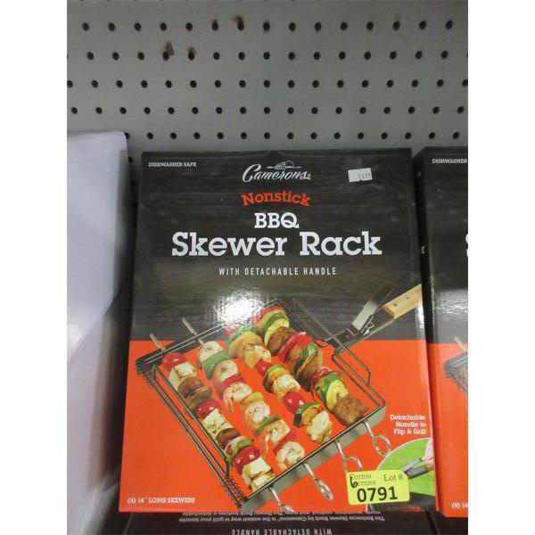 6 Non-Stick BBQ Skewer Racks 