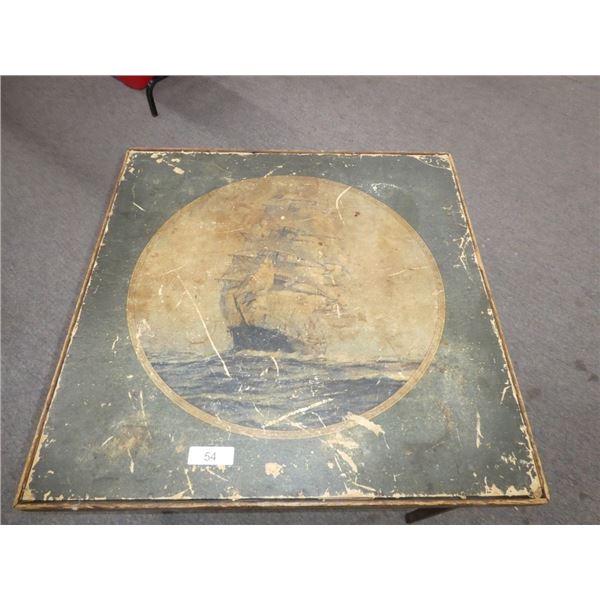 vintage folding card table