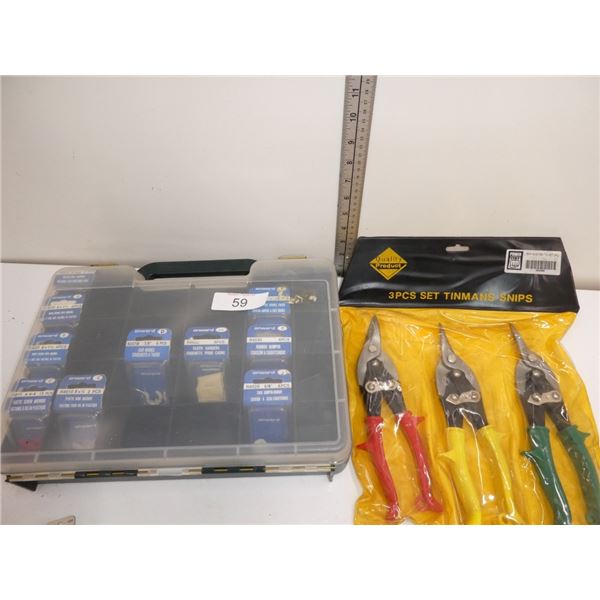 tinmans snips, hooks, hangers, screws, anchors