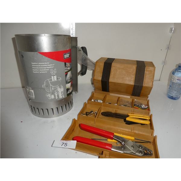 Weber chimney starter, misc tools