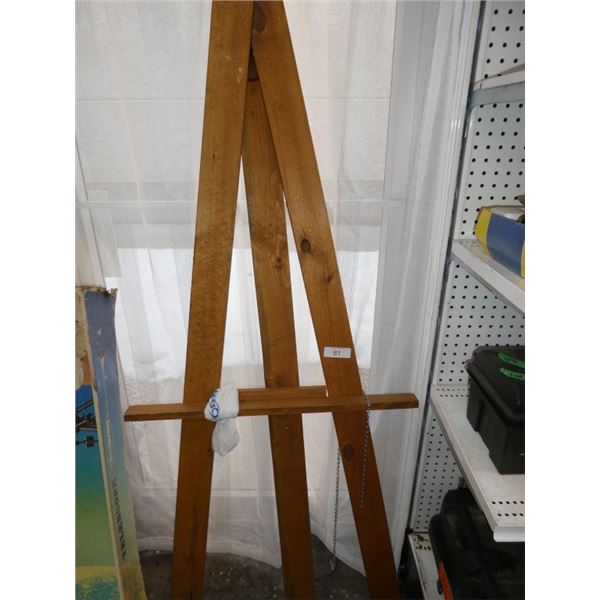wooden easel