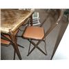 Image 3 : vintage folding card table & 4 chairs