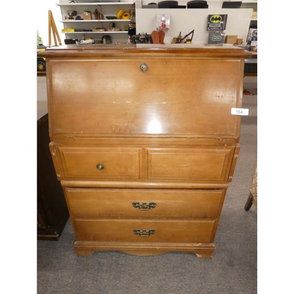wooden writing desk chest