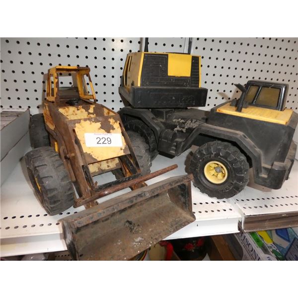 vintage Tonka loader and crane