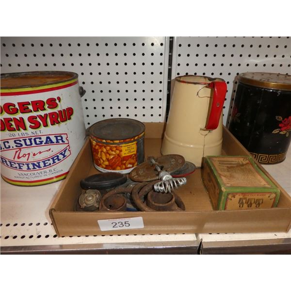 vintage canisters & tools