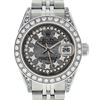 Image 1 : Rolex Ladies Stainless Steel Quickset Meteorite Diamond Lugs Jubilee Datejust Wr