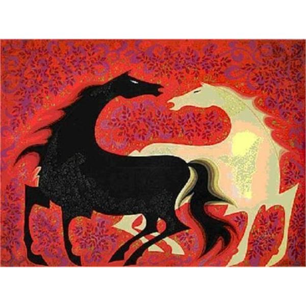 Two Wild Horses by Eyvind Earle