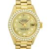 Image 1 : Rolex Ladies 18K Yellow Gold Champagne Diamond President Wristwatch