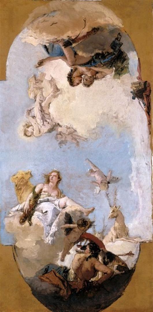 Apollo Nymph Tiepolo - Diana, Apollo and Nymphs