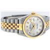 Image 3 : Rolex Mens Stainless Steel and Yellow Gold Silver Diamond 36mm Datejust Jubilee