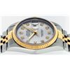 Image 9 : Rolex Mens Stainless Steel and Yellow Gold Silver Diamond 36mm Datejust Jubilee