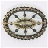 Image 3 : Antique Georgian 14K Gold Silver Old Rose European Cut Diamond Pearl Pin Brooch