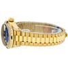 Image 5 : Rolex Ladies 18K Yellow Gold Blue Vignette Diamond And Sapphire President Wristw