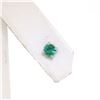 Image 4 : NEW 14k White Gold 0.35 ctw 3.5mm Round Brilliant Emerald Classic Stud Earrings