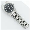 Image 7 : Rolex Mens Stainless Black Diamond 36MM Datejust Wristwatch Oyster Perpetual