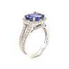 Image 3 : 3.09 ctw Tanzanite & Diamond Ring - 14KT White Gold