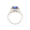 Image 4 : 3.09 ctw Tanzanite & Diamond Ring - 14KT White Gold