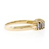 Image 5 : 14K Yellow Gold 0.75 ctw Marquise Cut Prong Set Diamond 4.85mm Pyramid Band Ring