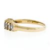 Image 6 : 14K Yellow Gold 0.75 ctw Marquise Cut Prong Set Diamond 4.85mm Pyramid Band Ring